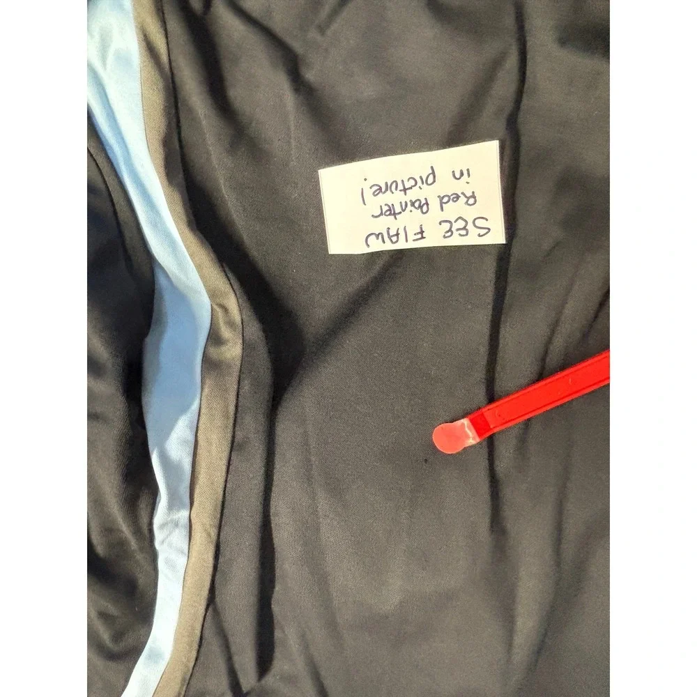 SF 415 Mens‎ Full Zip Track Jacket XXL Black Blue Gray Athletic